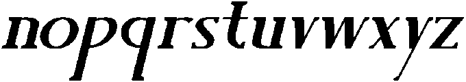 Petravian Italic otf (400) Font LOWERCASE
