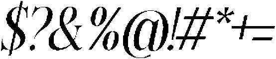 Petrichor Italic otf (400) Font OTHER CHARS