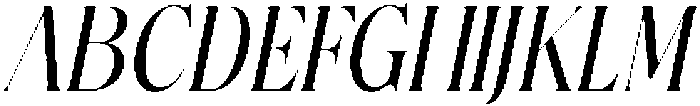 Petrichor Italic otf (400) Font UPPERCASE