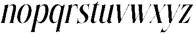 Petrichor Italic otf (400) Font LOWERCASE