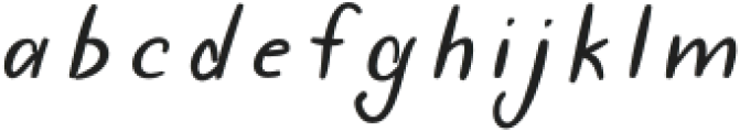 Petunia Sans Italic otf (400) Font LOWERCASE