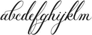 Petunia Script Bold otf (700) Font LOWERCASE