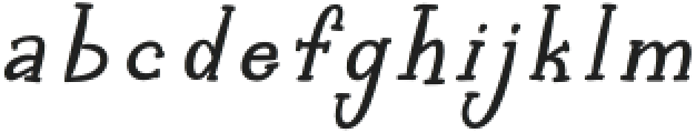 Petunia Serif Italic otf (400) Font LOWERCASE