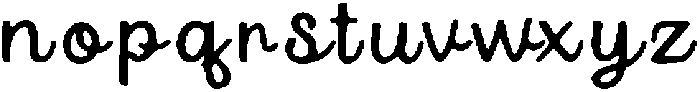 Pevequ ttf (400) Font LOWERCASE