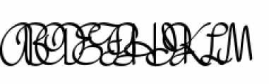 Pen Script Monograms Font LOWERCASE