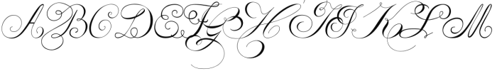 Penabico Script Font UPPERCASE