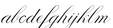 Penabico Script Font LOWERCASE