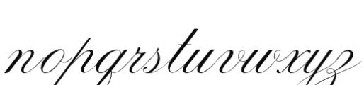 Penabico Script Font LOWERCASE