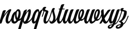 Perfume Brush Font LOWERCASE