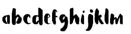 Petal Brush Font LOWERCASE