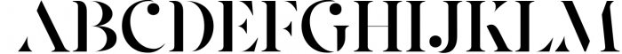 Pearlone - Stylish Stencil Serif 1 Font UPPERCASE