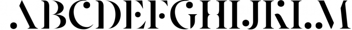 Pearlone - Stylish Stencil Serif 1 Font LOWERCASE