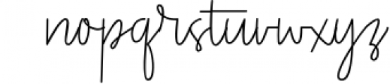 Pentel Signature Font Font LOWERCASE
