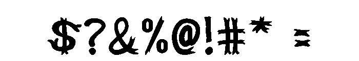 PEMONS Font OTHER CHARS