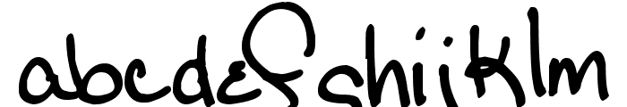 Pea Cara Font LOWERCASE