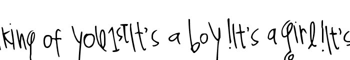 Pea Heather's Doodle Phrases Font LOWERCASE