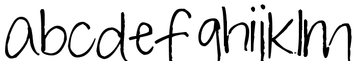 Pea Jane In A Hurry Font LOWERCASE