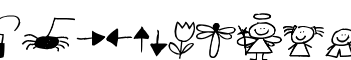 Pea Jiawei Doodles Font LOWERCASE