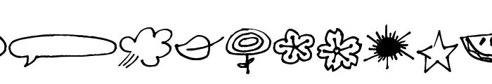 Pea Jillybean's Doodles Font LOWERCASE