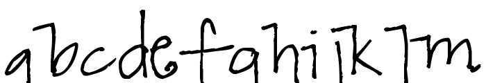 Pea Keylor's Fun Font Font LOWERCASE