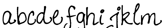 Pea Leigh Leigh Font LOWERCASE