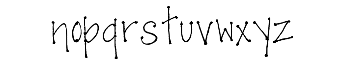 Pea So Lovely Font LOWERCASE