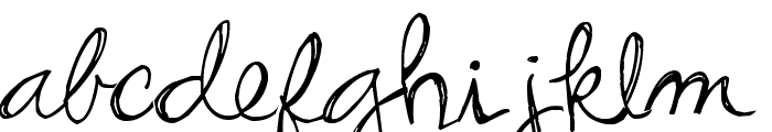 Pea Stacy's Doodle Script Font LOWERCASE