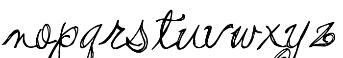 Pea Stacy's Doodle Script Font LOWERCASE