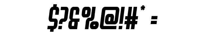 Peace & Houston Semi-Italic Font OTHER CHARS