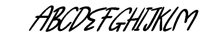 Peaceful - Personal Use Font UPPERCASE