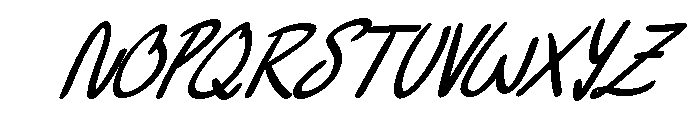 Peaceful - Personal Use Font UPPERCASE