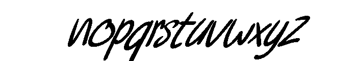 Peaceful - Personal Use Font LOWERCASE