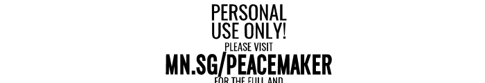 Peacemaker PERSONAL Italic Font OTHER CHARS