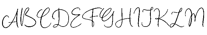 Peach Blue Font UPPERCASE