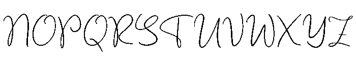 Peach Blue Font UPPERCASE