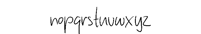 Peach Blue Font LOWERCASE