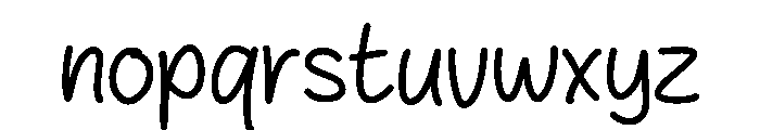 Peach Fruit Font LOWERCASE