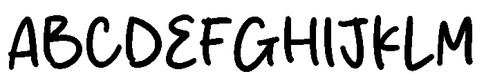 Peach Glyph Font UPPERCASE