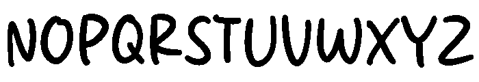 Peach Glyph Font UPPERCASE