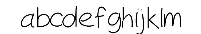 Peaxhandwritinglight Font LOWERCASE