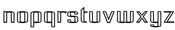 Pecot Outline Bold Font LOWERCASE