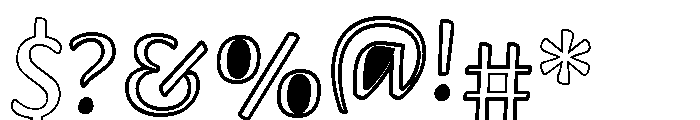 Peekaboo2 Font OTHER CHARS