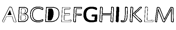 Peekaboo2 Font UPPERCASE
