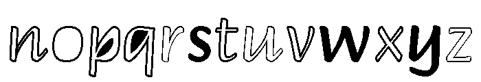 Peekaboo2 Font LOWERCASE