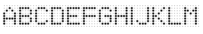 Peg Holes Regular Font UPPERCASE