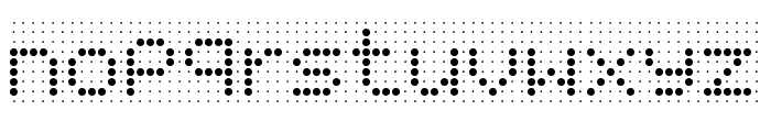 Peg Holes Regular Font LOWERCASE
