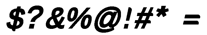 PelisseBoldItalic Font OTHER CHARS