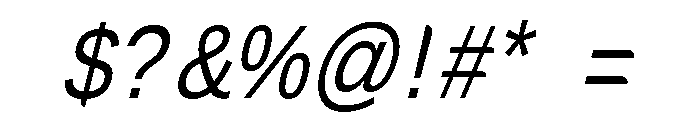 PelisseItalic Font OTHER CHARS