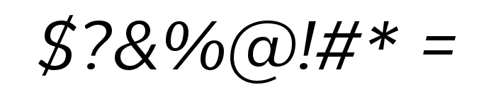 PelitaGrandeStd-Italic Font OTHER CHARS
