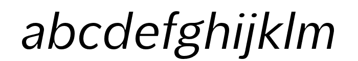 PelitaGrandeStd-Italic Font LOWERCASE